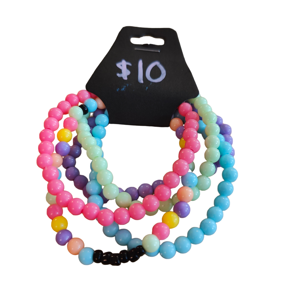 Bubblegum Beaded Bracelets Sets