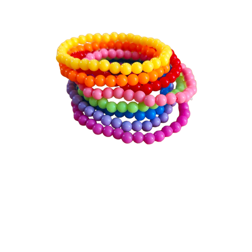 Bubblegum Beaded Bracelets